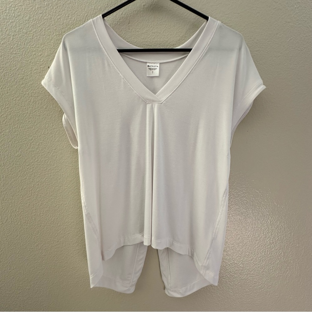 Athleta Essence Explore Tee In Bright White